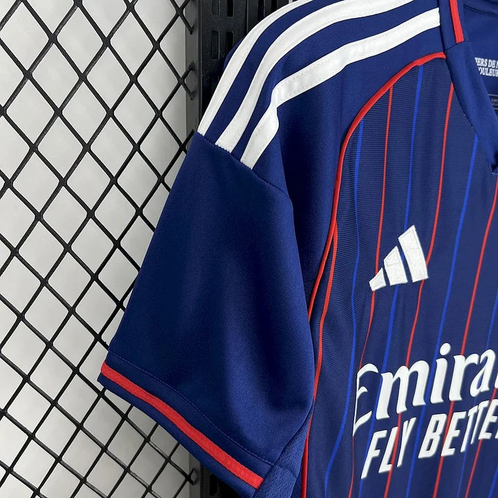 Maillot Extérieur Olympique Lyonnais 2024-2025 - Taille L - Adidas - Noir - Neuf Avec étiquettes