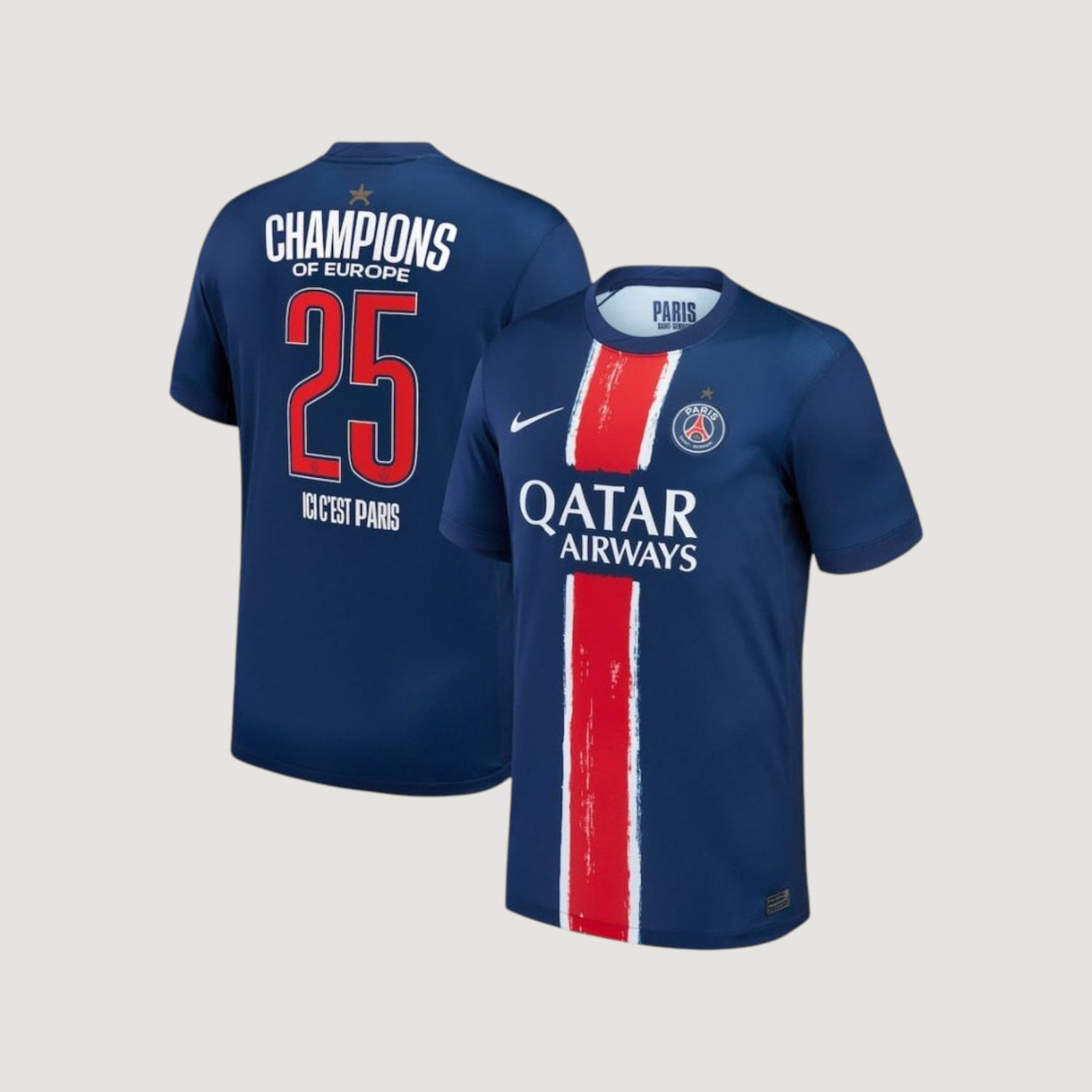 PSG European Champion jersey ⭐️ (flocked)